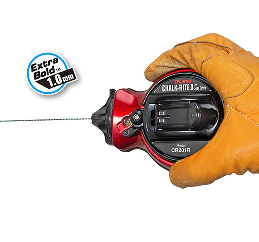 Chalk-Rite® II Snap-Line with Extra Bold 1mm Chalk Line Chalk-Rite® II Snap-Line with Extra Bold 1mm Chalk Line